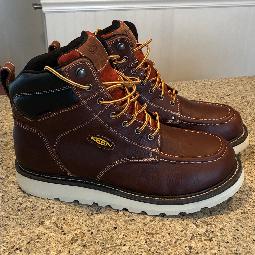 Men’s 14 Wide Keen Cincinnati Work Boots - Picture 4 of 8